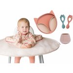 Tidy Tot - Bryndák k BLW sadě + silikonový talíř + lžíce - Liška – Zboží Dáma