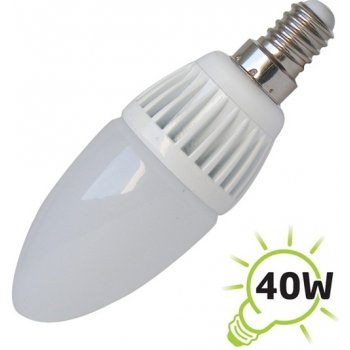 Tipa LED žárovka C37, E14/230V, 5W bílá přírodní svíčka