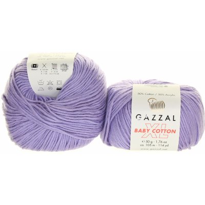 Gazzal Baby Cotton XL 3420 světle fialová – Zboží Mobilmania