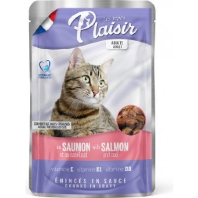 Plaisir Cat losos & treska 22 x 100 g – Sleviste.cz