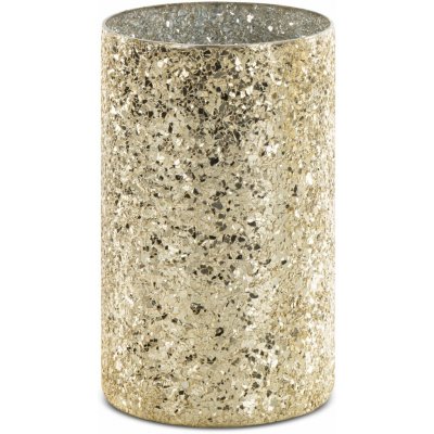 EUROFIRANY SKLENĚNÁ VÁZA MELIA 12X21 CM ZLATÁ – Zbozi.Blesk.cz