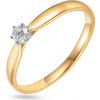 Prsteny iZlato Forever Briliantový dvoubarevný zásnubní prsten Stella IZBR1175