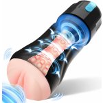 SuperLove Realistic Sucking & Vibrating Masturbator with 10 Vibration & 5 Suction Modes – Zboží Dáma