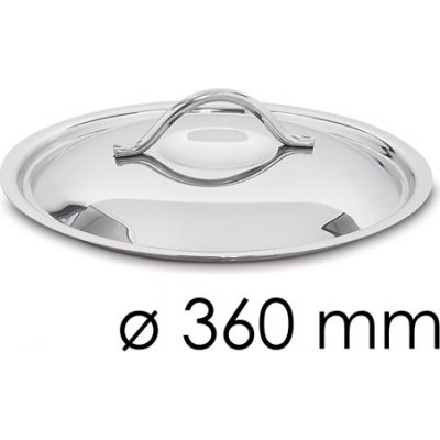 G.Gastro Víko Nerezová ocel AISI 304 38 cm s hitzebeständigem Griffem D9776876 – Zboží Dáma