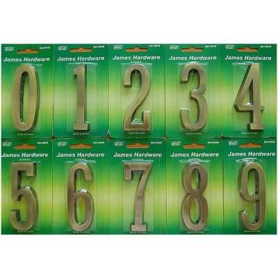 Číslice "2" 100mm BRONZ – Zboží Mobilmania