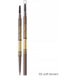 Eveline Cosmetics Micro Precise voděodolná tužka na obočí s kartáčkem 02 Soft Brown 4 g – Zbozi.Blesk.cz