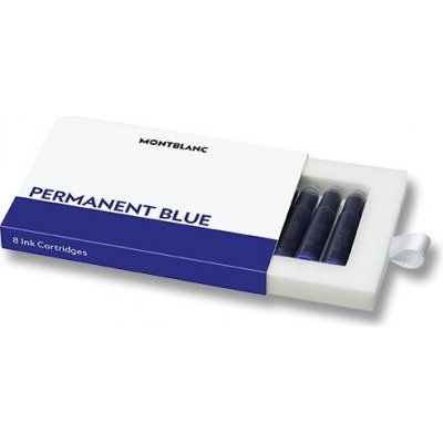 Montblanc Inkoustové bombičky Permanent Blue 8 ks 1503/7128208 – Zboží Mobilmania