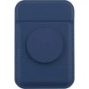 Pouzdro a kryt na mobilní telefon UNIQ FLIXA MagSafe stojánek s gripem a se sloty pro platební kartu modré