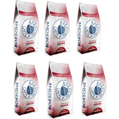 Caffé Borbone Miscela Rossa zrnková 6 x 1 kg – Hledejceny.cz