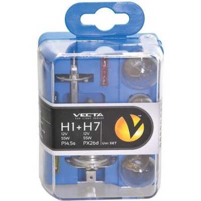 Vecta Box žárovek UNI 12V/H1+H7