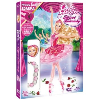 Barbie a růžové balerínky limitovaná edice s náramkem DVD