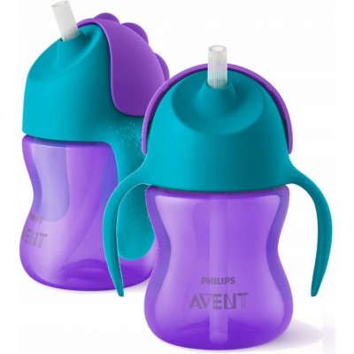 Avent hrníček s brčkem modrý 200 ml – Zboží Dáma