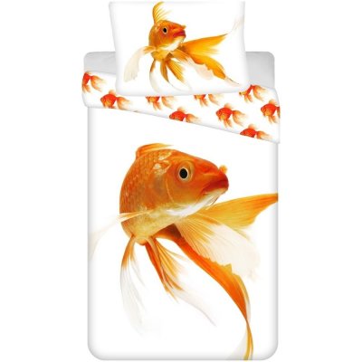 Jerry Fabrics povlečení bavlna fototisk Zlatá rybka 140x200 70x90 – Zboží Mobilmania