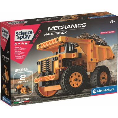 CLEMENTONI Science&Play Mechanická laboratoř Těžební auta 2v1 – Zboží Mobilmania