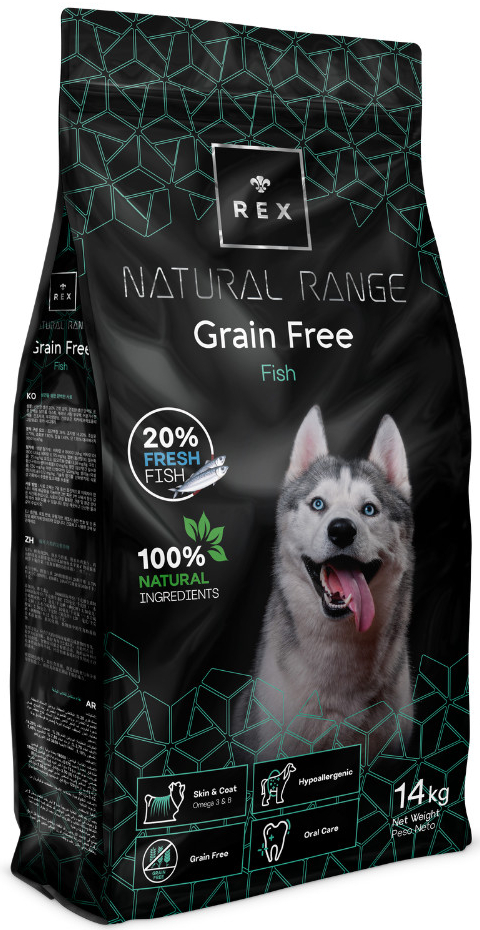 Rex Natural Range Grain Free rybí 14 kg