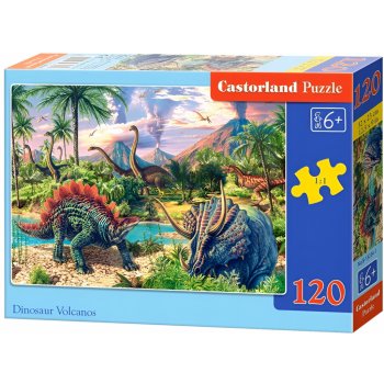 Castorland Dinosauří vulán 120 dílků