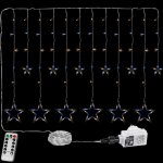 Voltronic 67296 Vánoční závěs 12 hvězd 150 LED teple studeně bílý – Hledejceny.cz