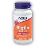 NOW Foods Biotin 5000ug 60 rostlinných kapslí – Hledejceny.cz