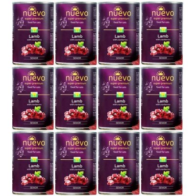 NUEVO Cat Senior Jehněčí s brusinkami 400 g – Hledejceny.cz