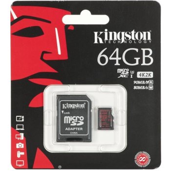 Kingston microSDXC 64 GB UHS-I U3 SDCA3/64GB