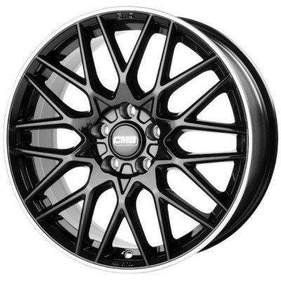 CMS C25 8x18 5x108 ET48 black polished rim