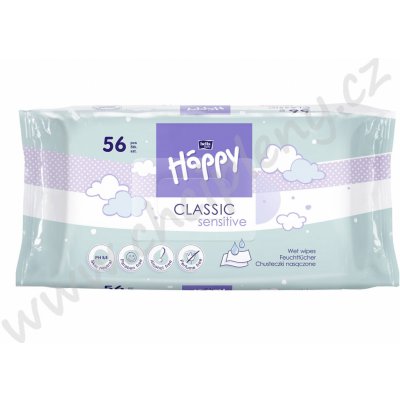 Bella Happy Baby Classic sensitive vlhčené ubrousky 56 ks – Zboží Mobilmania