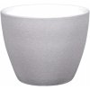 Květináč a truhlík Ceramicus Modern Classic d 21 cm pískový šedo bílý