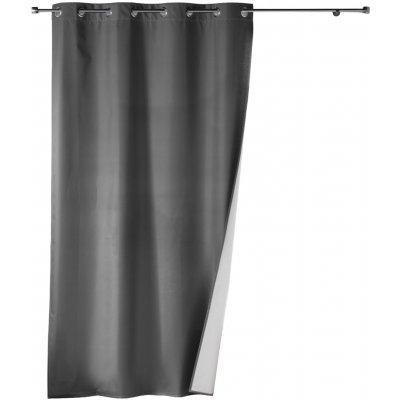 Douceur d'intérieur Záclona na průvlečných kroužcích ICEMOUNT CHARCOAL GREY, 140 x 260 cm, termoizolační šedá – Hledejceny.cz