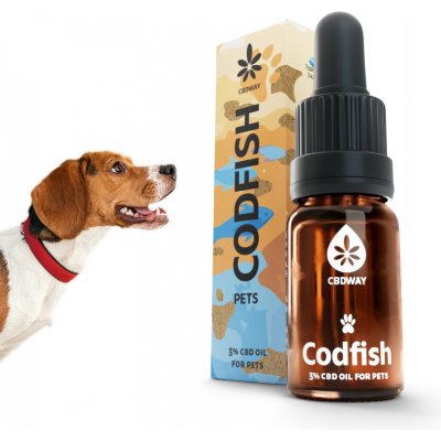 CBD WAY Olej Pro mazlíčky Treska 3 % 10 ml – Hledejceny.cz