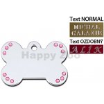QUICK TAG gravírovací známka kost Diva s Swarovski krystaly S – Zboží Mobilmania