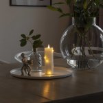 Konstsmide LED vosková svíčka bílá Barva světla teplá bílá 12,7 cm 1824-190 – Hledejceny.cz