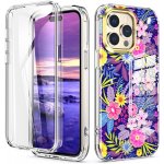 VSECHNONAMOBIL 52913 DUAL MARBLE Odolný Apple iPhone 14 Pro Max FLOWERS – Zboží Mobilmania