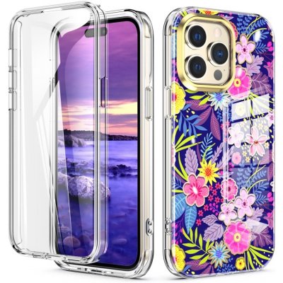 VSECHNONAMOBIL 52913 DUAL MARBLE Odolný Apple iPhone 14 Pro Max FLOWERS – Zboží Mobilmania