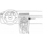 Konzole pro držák mobilního telefonu do Audi A4