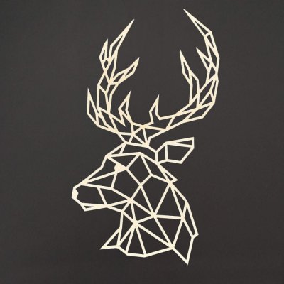 Amadea dřevěná dekorace Jelen na zeď 41 cm – Sleviste.cz