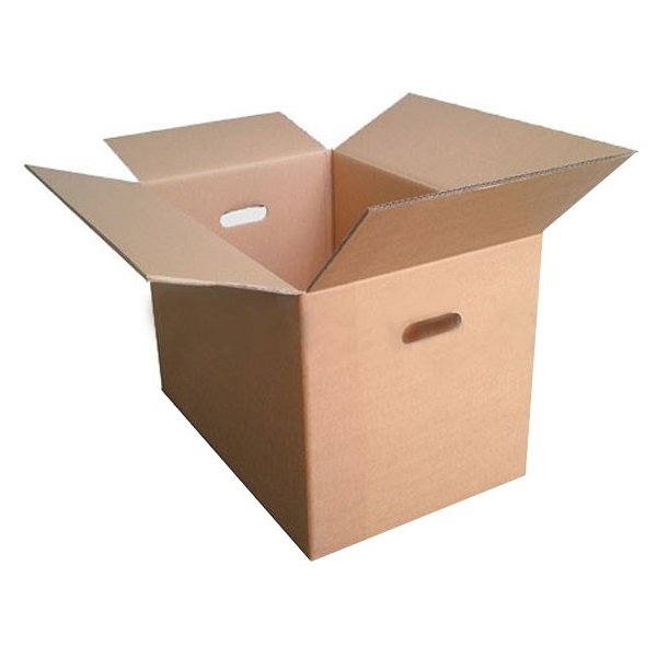 Archivační box a krabice Obaly KREDO Lepenková Krabice na stěhování 480 x 320 x 300 mm 5VVL / vyseknuté uši