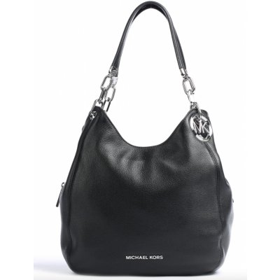 Michael Kors kožená kabelka Lillie black silver černá – Zbozi.Blesk.cz