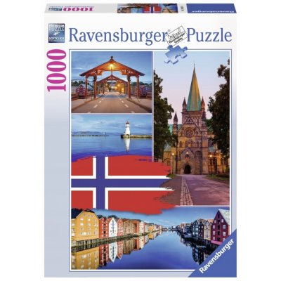 Ravensburger Trondheim koláž Norsko 1000 dílků – Zboží Mobilmania