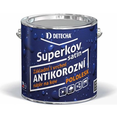 Detecha SuperKov Satin RAL 7016 pololesk 2,5 kg šedý antracit – Zbozi.Blesk.cz