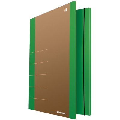 Donau Life spisové desky s gumičkou A4, karton, neonově zelené – Hledejceny.cz