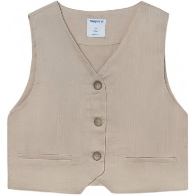 Mayoral dívčí vesta na knoflíky béžová – Zboží Dáma