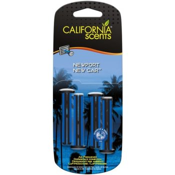 California Scents Vent Stick Newport New Car 4 ks