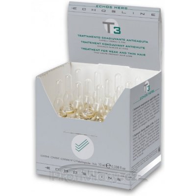 Echosline T3 Ampule proti vypadávání vlasů 12 x 10 ml