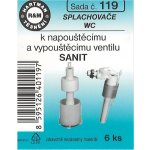 HARTMAN těsnění k napouštěcímu a vypouštěcímu ventilu WC sanit., sada č. 119 – Zboží Dáma