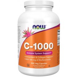 Now Foods Vitamín C 1000 mg Bioflavonoidy a Rutin 500 veg kapslí