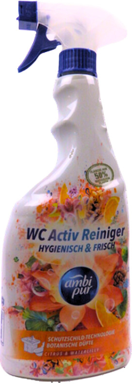 AMBI PUR WC ACTIVE CLEAN spray bagno pulizia e freschezza citrus