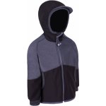 Unuo softshellová bunda s fleecem Street černá žíhaná antracitová – Sleviste.cz