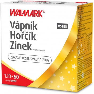Walmark Vápník Hořčík Zinek OSTEO 180 tablet