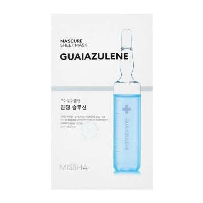 Missha Mascure Calming Solution Sheet Mask Zklidňující pleťová maska 28 ml – Zbozi.Blesk.cz
