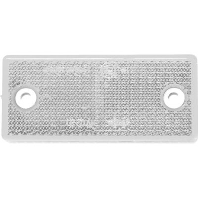 odrazka bílá na šrouby 90x40mm | Zboží Auto